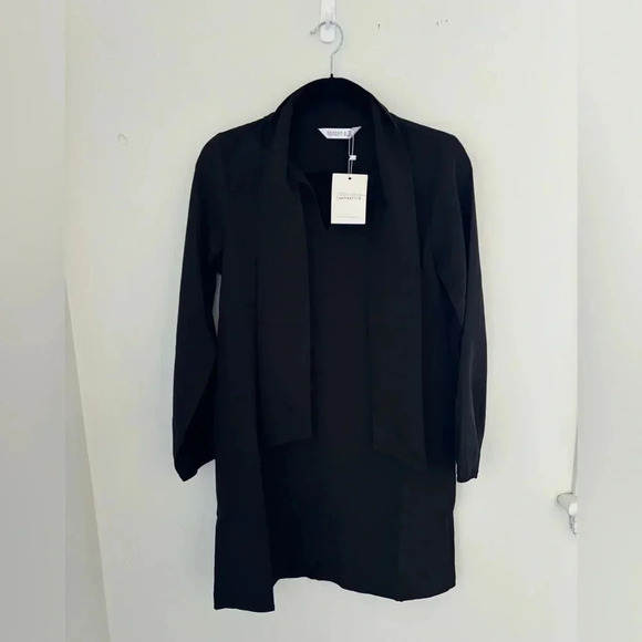 Compania Fantastica Black Cravate Dress NWT - Picture 3 of 9
